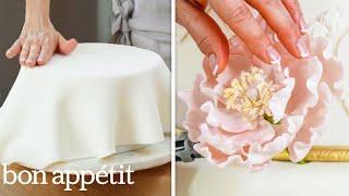 How a Sugar Artist Crafts a 5-Tier Wedding Cake  Handcrafted  Bon Appétit