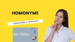 Омонимы в немецком языке. Homonyme.