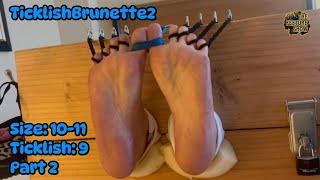 Ticklishbrunette2s Feet Tickled in Stocks  Part 2  98.7 The Feeture Show