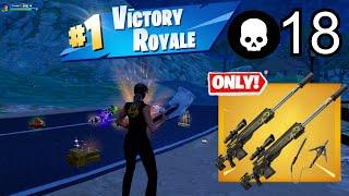 I WON Using Reaper Sniper ONLY  Zero Build  Gameplay  Fortnite Chapter 5 Season 1