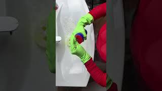 ASMR First person cleaning sink  Scrub Daddy