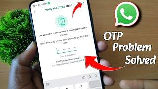 Whatsapp otp not coming  Whatsapp otp not received whatsapp verification code problem