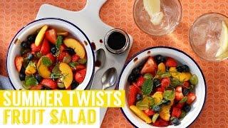 Fruit salad with a balsamic vinegar twist