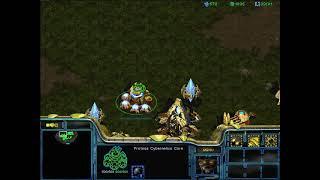 StarCraft Brood War - 1 Protoss vs 7 Zerg vs 7 computers  Map Big Game Hunters