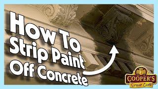 How to strip and remove paint off concrete