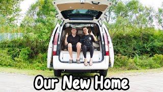 Moving Out of Our House into a Van  Tour of Our New Home