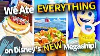 We Ate EVERYTHING on Disneys Newest Cruise Ship -- The Disney Wish