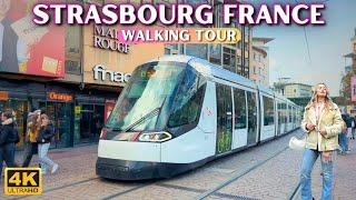 Exploring Strasbourg Walking Tour  France 4k walk - Part 1 With Captions