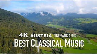 4K Best Classical Music 2024 AUSTRIA Drone Mozart Beethoven Grieg Strauss Liszt Chopin Tchaikovsky