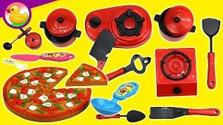 لعبة البيتزا والتورتة مع ادوات الطبخ  العاب بنات