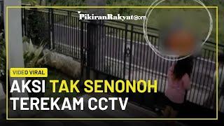 Viral Aksi Tak Senonoh Seorang Pria Terekam Kamera CCTV Kabur saat Hendak Direkam