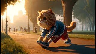 Running cat #cat #aicat #cute #running