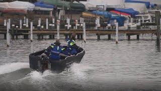 The worlds first fully 3D printed boat which is both seaworthy and printed in one single piece