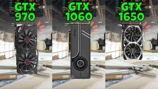 GTX 970 vs GTX 1060 6GB vs GTX 1650 In 9 Games