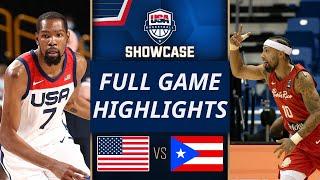 USA Vs Puerto Rico  Full Game  July  2024  USAB SHOWCASE  Friendly Internationa 2024