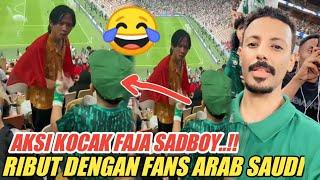 Dukung Langsung Timnas Di Arab Aksi Kocak Fajar Sadboy Ribut Dengan Fans Arab Bikin Ngakak