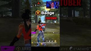 100 STREAK CHALLENGE में V BADGE YOUTUBER  आ गया #shorts #freefireshorts