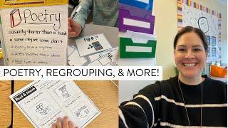 Subtraction with Regrouping Writing Poetry Vowel Teams & More in First Grade