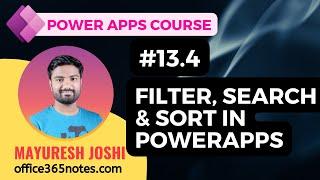 13.4 Filter Search & Sort in Power Apps