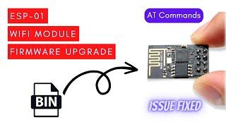 How to Upgrade ESP-01 Module Firmware and test AT Commands