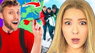 Americans React To SIDEMEN THROW A DART AND GO WHERE IT LANDS EUROPE EDITION