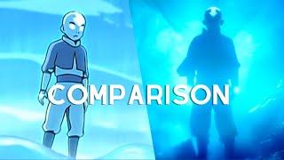 Comparison Avatar The Last Airbender Netflix x Cartoon