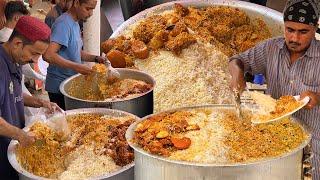 Famous Al-Rehman Biryani  People are Crazy for CHICKEN BIRYANI Roadside Street Food Masala Biryani