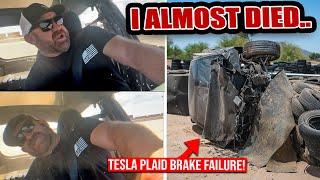 I was Almost Killed in my Tesla Complete Brake Failure at 170mph