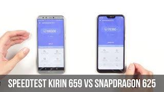 Speedtest Kirin 659 vs Snapdragon 625  Huawei Honor 9 Lite vs Xiaomi Redmi 6 Pro