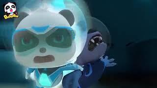 NEW  Super Panda Rescues Police Shark   Super Rescue Team 8   Baby Shark   Panda Cartoon   BabyBus