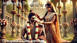 Draupadi’s Swayamvara  Arjun wins Draupadi  Mahabharat  Lord Krishna