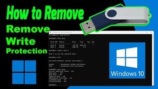 How to remove the Write Protection from the USB  Read only flash Drive  Using Command Prompt