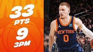 Donte DiVincenzo COULDNT MISS AT MSG - 33 PTS 9 Threes  January 30 2024
