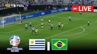 LIVE  Uruguay vs Brazil  Quarters-Final  Copa America 2024  Full Match Streaming