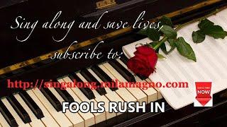 Fools Rush In tutorial with lyrics