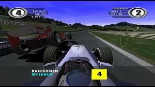 Rough Driving at the A1 Ring  F1 2002 Gamecube Version - Gameplay