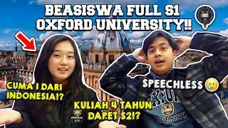 GILE DAPET BEASISWA FULL DI OXFORD UNIVERSITY CUMA 1 DARI INDONESIA? SPEECHLESS...