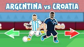 MESSI DESTROYS GVARDIOLl World Cup Final 2022 Argentina vs Croatia 3-0 Cartoon Goals Highlights