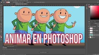 Como animar en Photoshop - Método sencillo y rápido Timeline Frames Capas... 