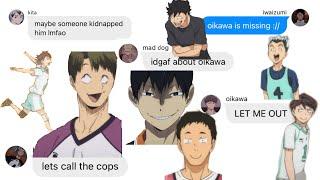 haikyuu texts - who kidnapped oikawa?