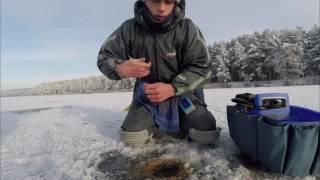 Открытие зимнего сезона с будущим чемпионом 2017. Ice Fishing in Belarus