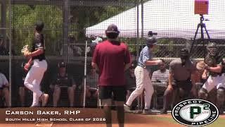 Carson Baker Prospect Video RHP South Hills High School Class of 2026