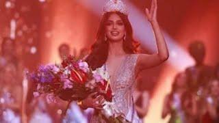 Harnaaz Sandhu Miss Universe Winning Moment  #missuniverse2021 #harnaazsandhu #india