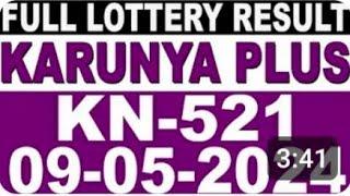 9-5-2024 Kerala lottery result karunya plus KN-521 bhagyakuri