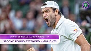 Italians in epic showdown  Jannik Sinner v Matteo Berrettini  Extended Highlights  Wimbledon 2024