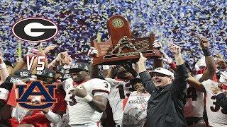 #6 Georgia Highlights Vs. #2 Auburn 2017  SEC Championship 2017