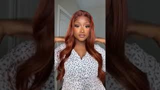 Reddish brown highlight wig shining review  Easy hot hairstyles