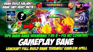 BANE HERO META BARUCARA MAIN BANE TERBARU + COMBOBUILD BANE TERSAKIT 2024GAMEPLAY BANE TOP GLOBAL