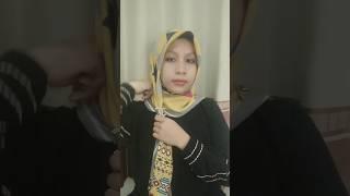 Hijab kuning Guys #hijabstyle #tutorial #hijabers #segiempat #shorts