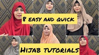 8 easy and quick hijab tutorials  everyday hijab tutorials